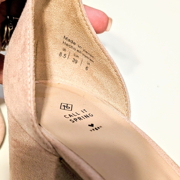 Call It Spring Women's Vegan Strappy Block Heel Size 8.5 - Picture 3 of 6